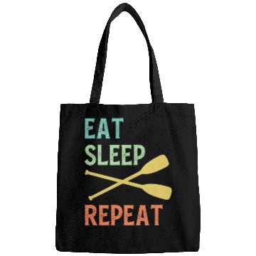 Discover Eat Sleep Paddle Repeat Vintage Canoe Kayak Bags