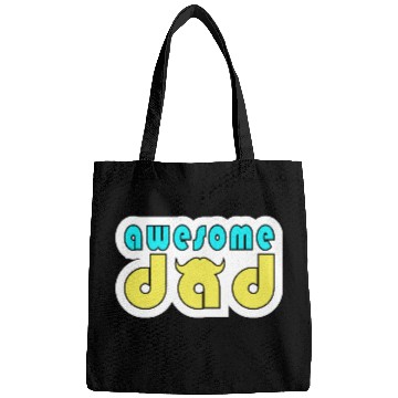 Discover Awesome dad. Best dad ever. Happy fathers day Bags