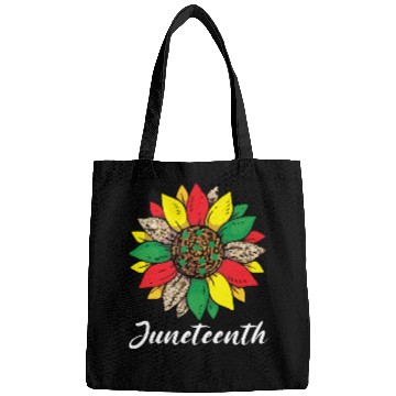 Discover Juneteenth sunflower , African American holiday Bags