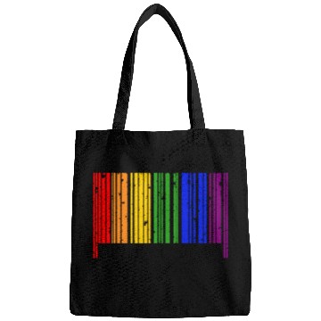 Discover LGBT Barcode Gay Pride Barcode Rainbow Bags