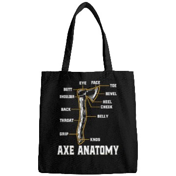 Discover Axe Anatomy - Funny Ax Hatchet Thrower Throwing Bags