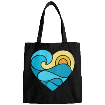 Discover Summer Heart Ocean Bags