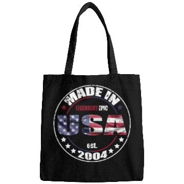 Discover Birthday Saying Born USA 2004 Bags