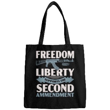 Discover Freedom Liberty Supports The Second Amendment Bags