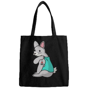 Discover I Love Mom Tattoo Rabbit Bags