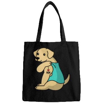 Discover I Love Mom Tattoo Labrador Bags