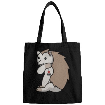 Discover I Love Mom Tattoo Hedgehog Bags