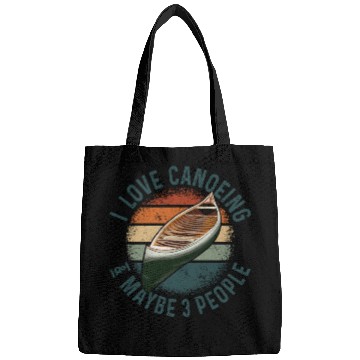 Discover Canoe Canoeing Vintage Retro I Bags