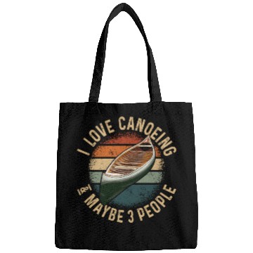 Discover Canoe Canoeing Vintage Retro I Bags