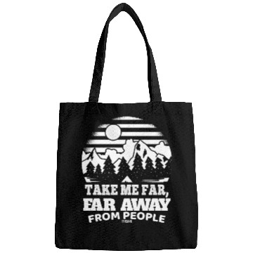 Discover Hiking nature holiday I hate people Bags