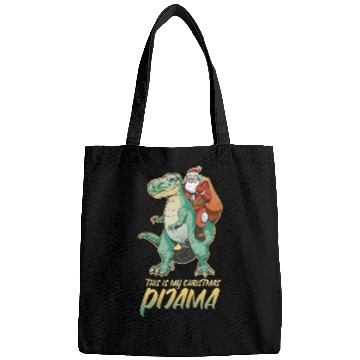 Discover T Rex Santa Pijamas Bags