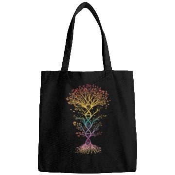 Discover DNA Tree of Life Genetics Colorful Science Bags