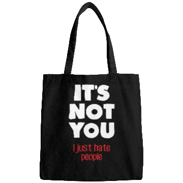 Discover I hate people (dark) Bags