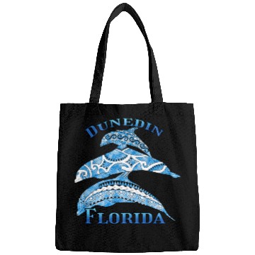 Discover Dunedin Florida Vacation Tribal Dolphins Bags