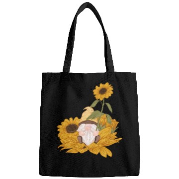 Discover Cute Gnome Sunflower Gardening Gnomes Bags