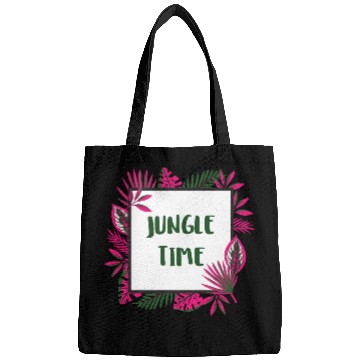 Discover Jungle Time Floral Pink and Forest Bags