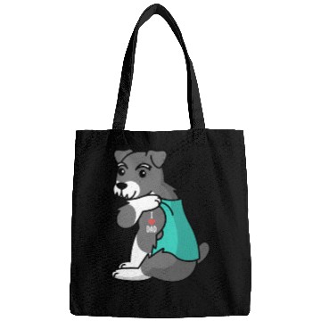 Discover I Love Dad Schnauzer Bags