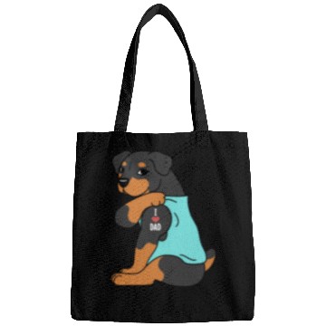 Discover I Love Dad Rottweiler Bags
