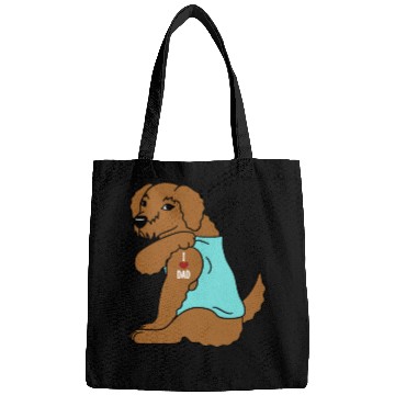 Discover I Love Dad Goldendoodle Bags