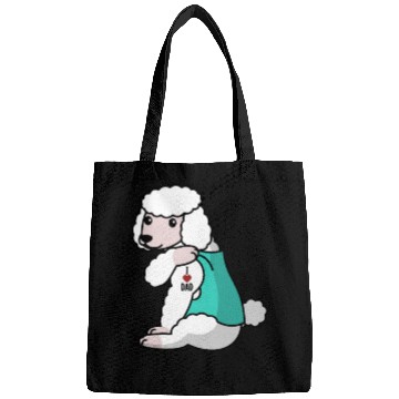Discover I Love Dad Poodle Bags