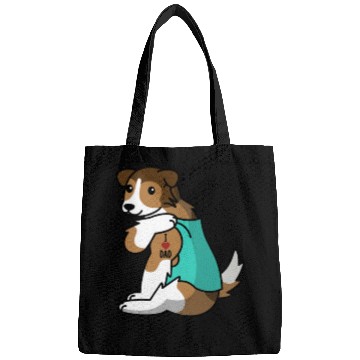 Discover I Love Dad Shetland Sheepdog Bags