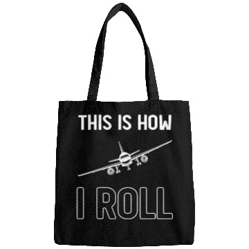 Discover Funny Pilot Airplane Lover Aviation Bags