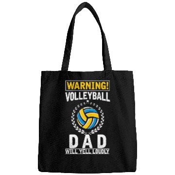 Discover Volleyball Dad Loud Yelling Father Bags