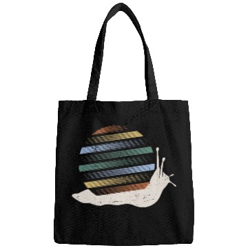 Discover Retro Snail Shell Biology Snail Lover Bags