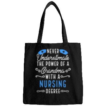 Discover Never Underestimate A Grandma With Nursing Degree Bags