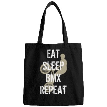 Discover Eat Sleep BMX Repeat Vintage Rider Stunt Cycle Bags