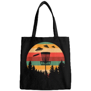 Discover Funny Disc Golf UFO Player Coach Retro Bags