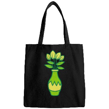 Discover Beautiful tulips flower vase Bags