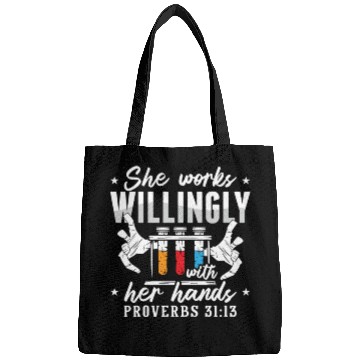 Discover Lab Tech She Works Willingly Laboratory Technician Bags