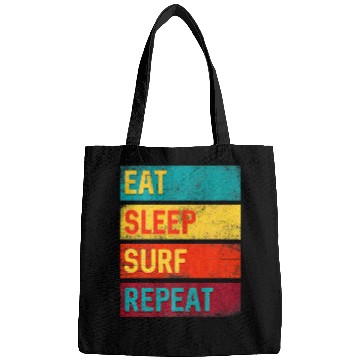 Discover Surfing Gift Eat Sleep Surf Repeat Bags