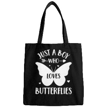 Discover Just a Boy Who Loves Butterflies Butterfly Lover Bags