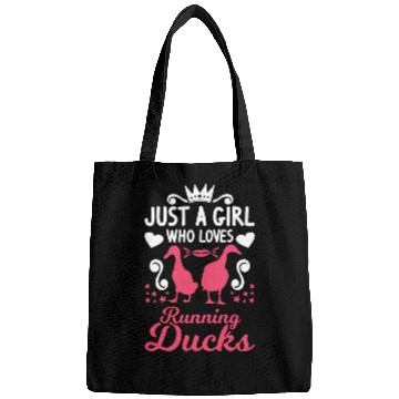 Discover Just A Girl Who Loves Running Ducks Bags