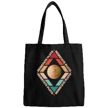 Discover Funny Pluto Planet Science Retro Reinstate Pluto Bags