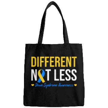 Discover Different Not Less World Down Syndrome Awareness Bags
