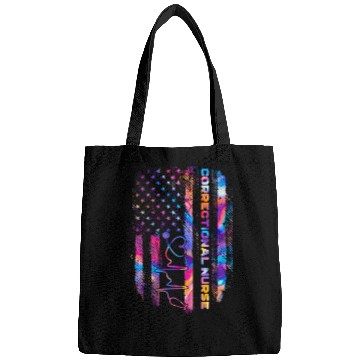 Discover correctional nurse - US flag Bags