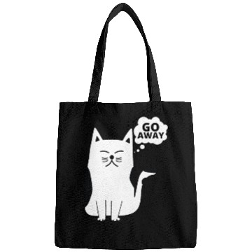 Discover Go Away Angry Cat Bags