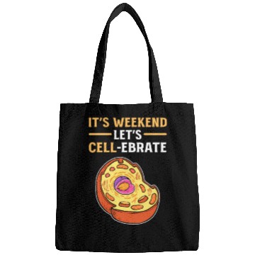 Discover It's Weekend. Let's Cell-Lebrate Biology Science Bags