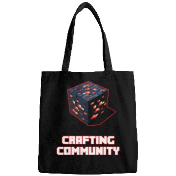 Discover Crafting Community white & red Bags