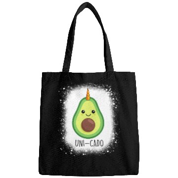 Discover Cute Avocado Unicorn Design Bags