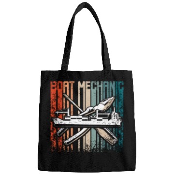 Discover Retro Vintage boat mechanic Bags