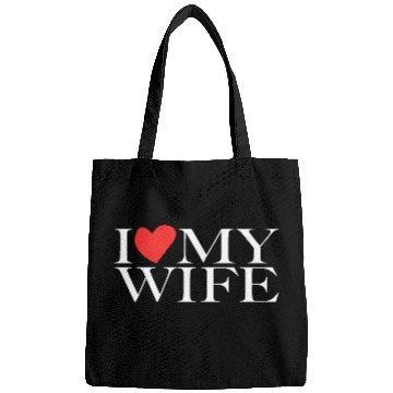 Discover I love my wife Bags