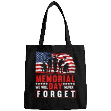 Discover Memorial Day American Flag Soldiers Patriotic US Bags