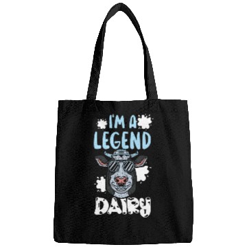 Discover I'm A Legend Dairy Cow Whisperer Milk Farmer Bags