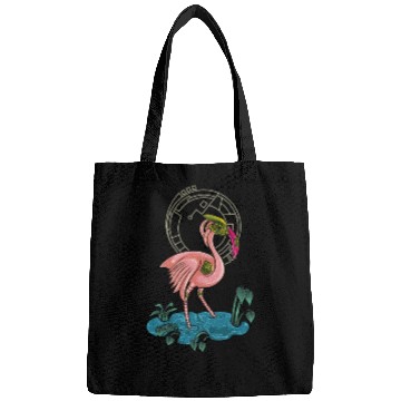 Discover Flamingo mecha robot Bags