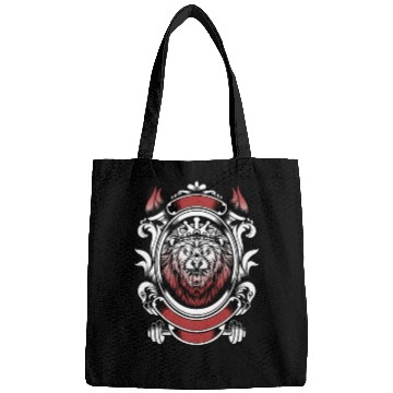 Discover Lion king white red Bags