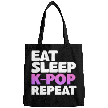Discover Eat Sleep K-Pop Repeat Bags